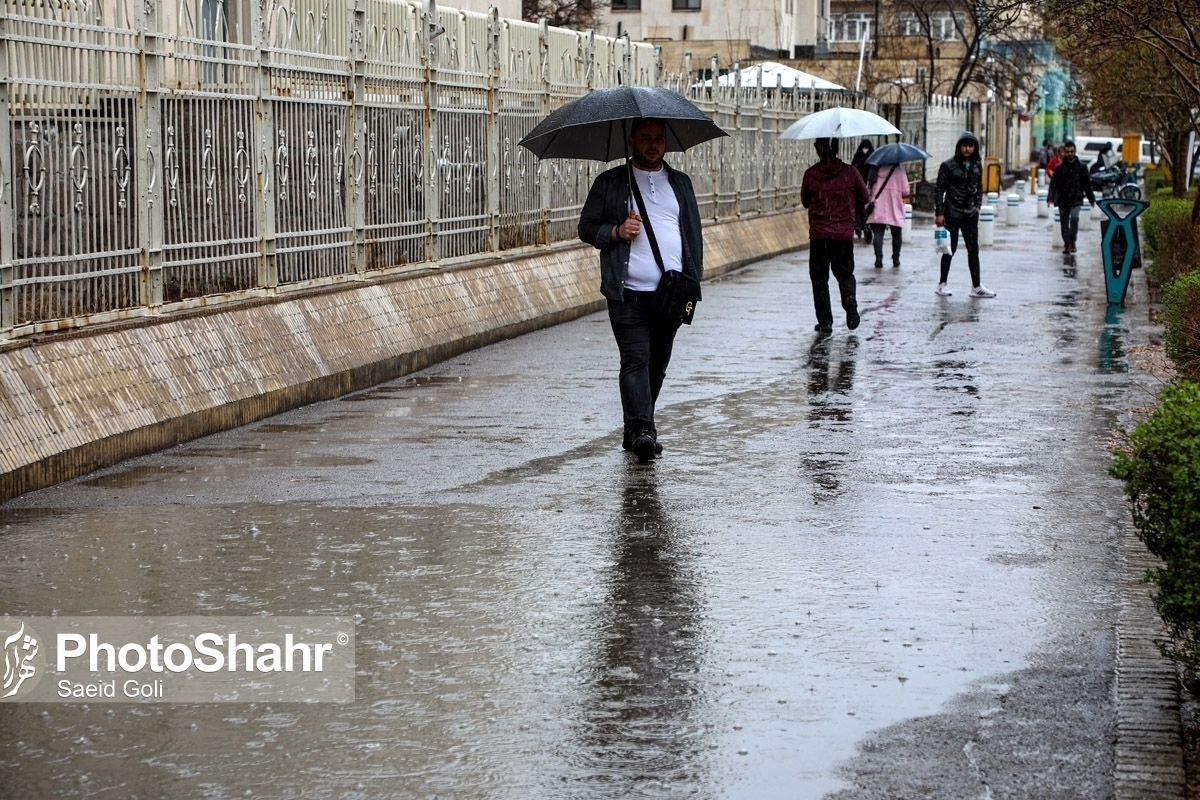 ثبت بیش از ۳۰ میلیمتر بارندگی در ۵ شهر خراسان رضوی (۲۱ اردیبهشت ۱۴۰۳)