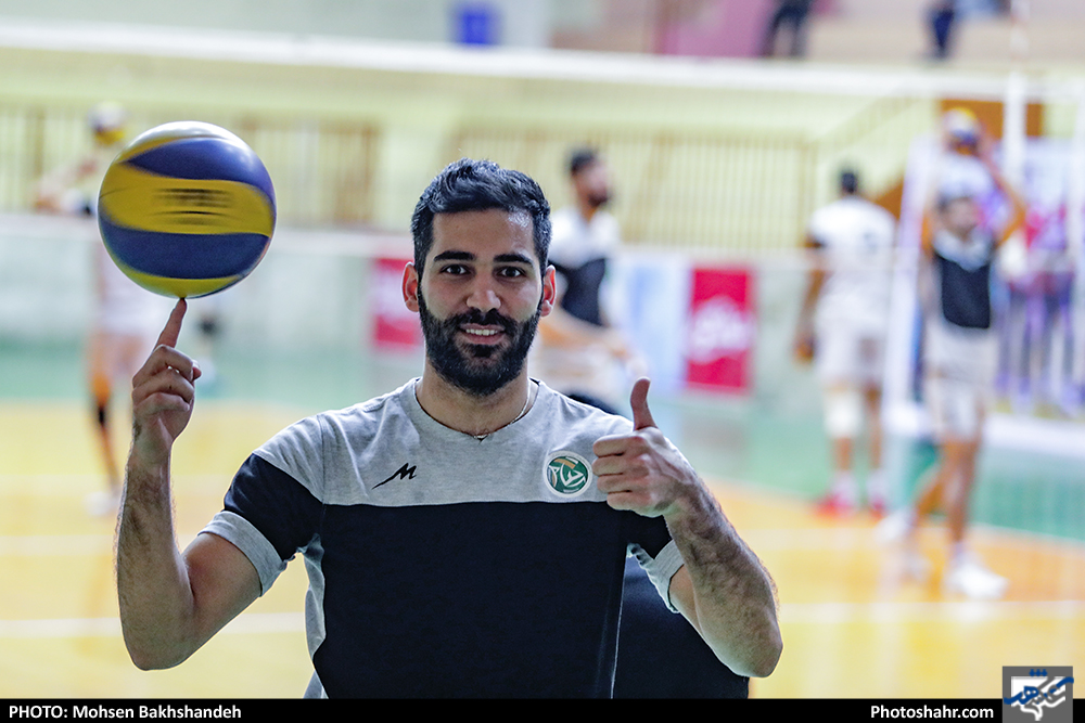 آخرین جلسه تمرین تیم والیبال پیام خراسان پیش از بازی با شهرداری سیرجان