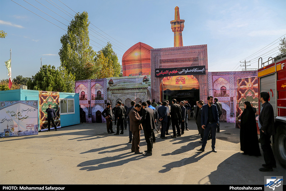  بازدیداعضای شورای شهر از ایستگاه های استقبال از زائران پیاده 