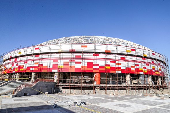 گزارشی از پیشرفت فیزیکی سالن چندمنظوره ثامن الائمه