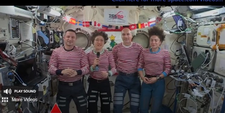 آغاز سال جدید در ایستگاه فضایی+عکس