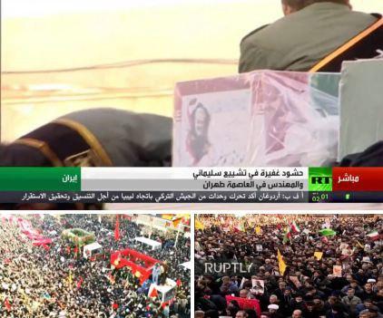 گزارش لحظه به لحظه از مراسم تشییع پیکر مطهر سردار سلیمانی در تهران/ آغاز رسمی مراسم تشییع سردار مقاومت از ساعت ۸ گزارش لحظه به لحظه از مراسم تشییع پیکر مطهر سردار سلیمانی در تهران/ آغاز رسمی مراسم تشییع سردار مقاومت از ساعت ۸