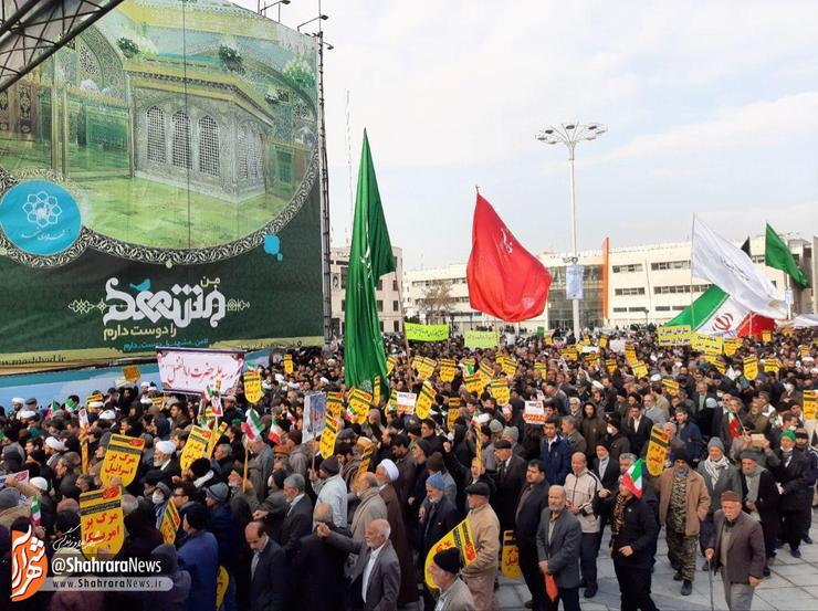 راهپیمایی ۹ دی در مشهد آغاز شد