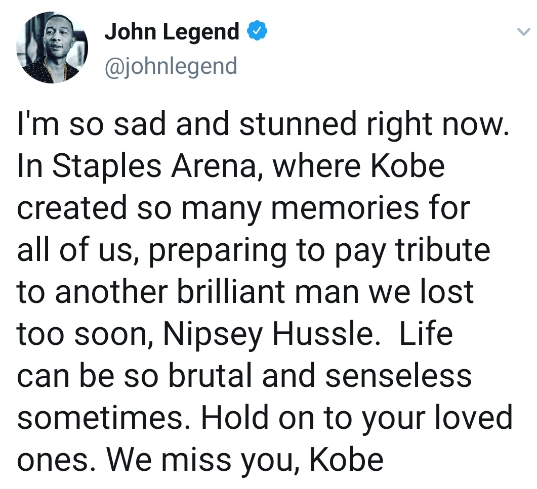 واکنش چهرههای مطرح جهان به مرگ کوبی برایانت+ عکس واکنش چهرههای مطرح جهان به مرگ کوبی برایانت+ عکس