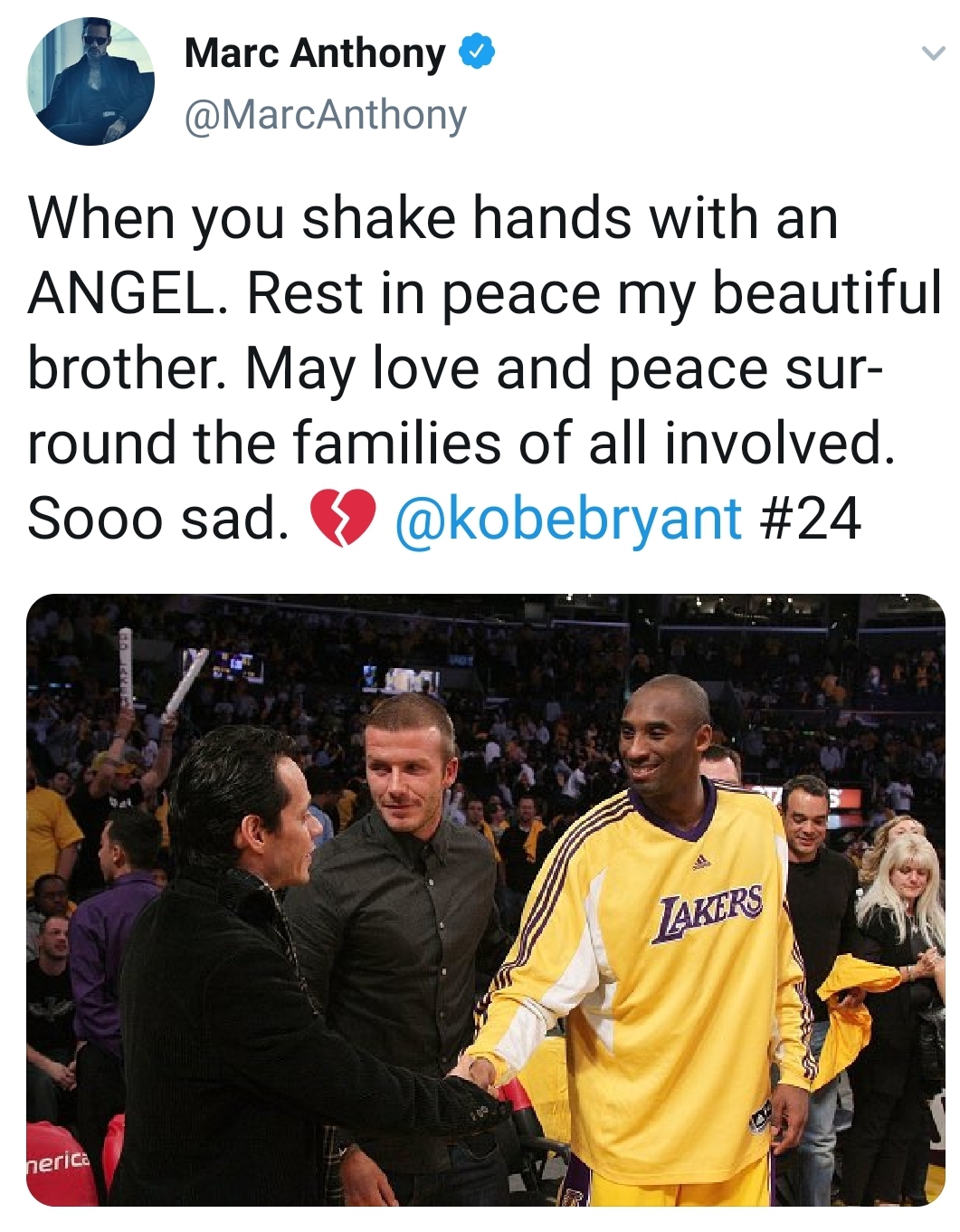 واکنش چهرههای مطرح جهان به مرگ کوبی برایانت+ عکس واکنش چهرههای مطرح جهان به مرگ کوبی برایانت+ عکس