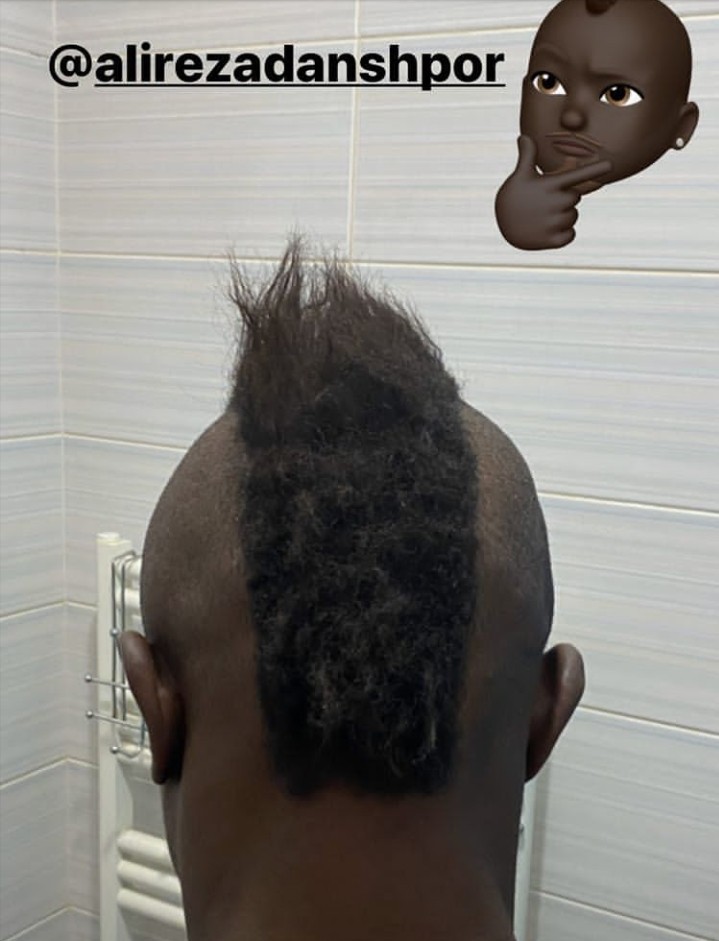 منشا از مدل موی عجیب خود رونمایی کرد+ عکس