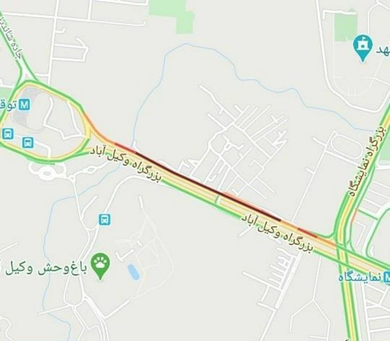 ترافیک پرحجم در خروجی&zwnj;های مشهد