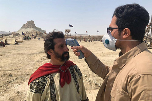 روزهای پایانی فیلمبرداری مجموعه تلویزیونی سلمان فارسی در قشم