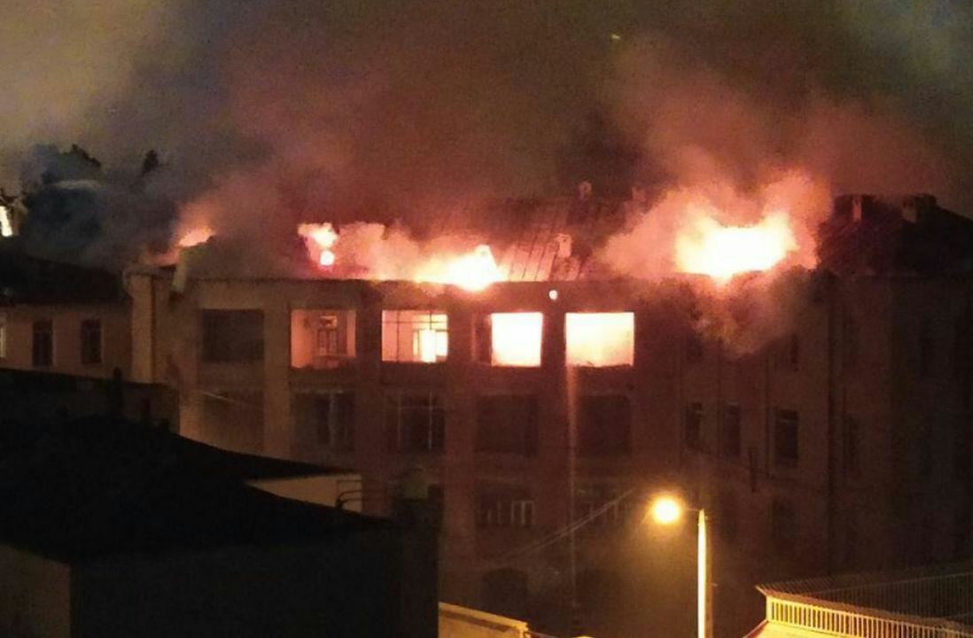 بیمارستان مسیح کرمانشاه، دومین بیمارستان قدیمی ایران در آتش سوخت+فیلم