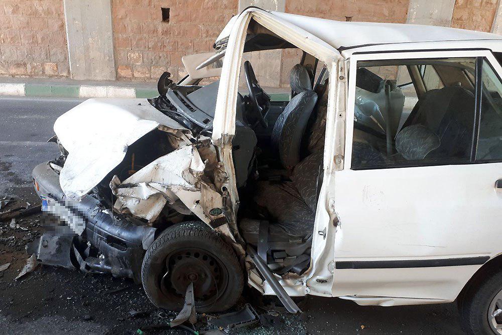 ۴ مصدوم در برخورد شدید دو خودرو در بلوار وحدت مشهد