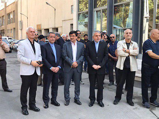 اسطوره های فوتبال ایران، کاشانی را بدرقه کردند + عکس