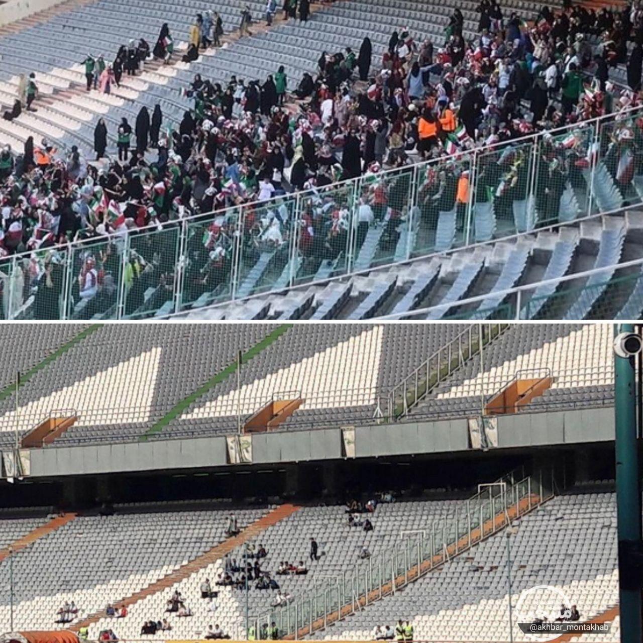 اولین تصاویر از حضور زنان در ورزشگاه آزادی برای تماشای بازی ایران و کامبوج اولین تصاویر از حضور زنان در ورزشگاه آزادی برای تماشای بازی ایران و کامبوج