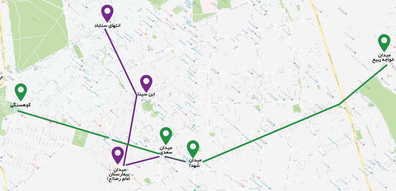 تغییر شکل خیابان‌های مشهد به نفع دوچرخه سواران