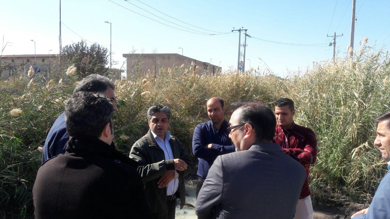 بازدید مسئولان شهری از مسیر رودخانه کشف رود