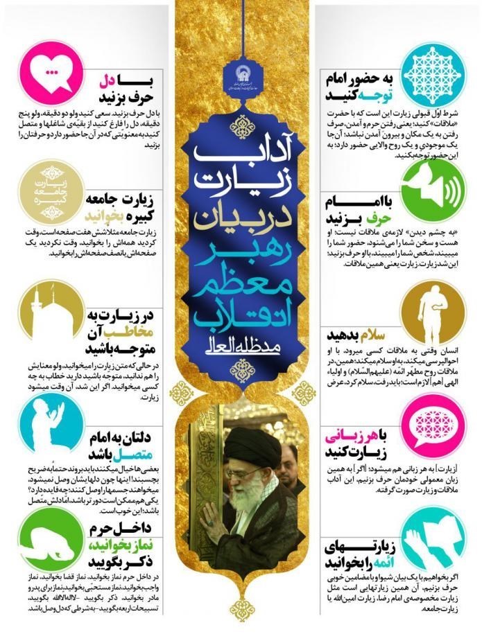 آداب زیارت امام رضا (ع) در کلام رهبر معظم انقلاب آداب زیارت امام رضا (ع) در کلام رهبر معظم انقلاب