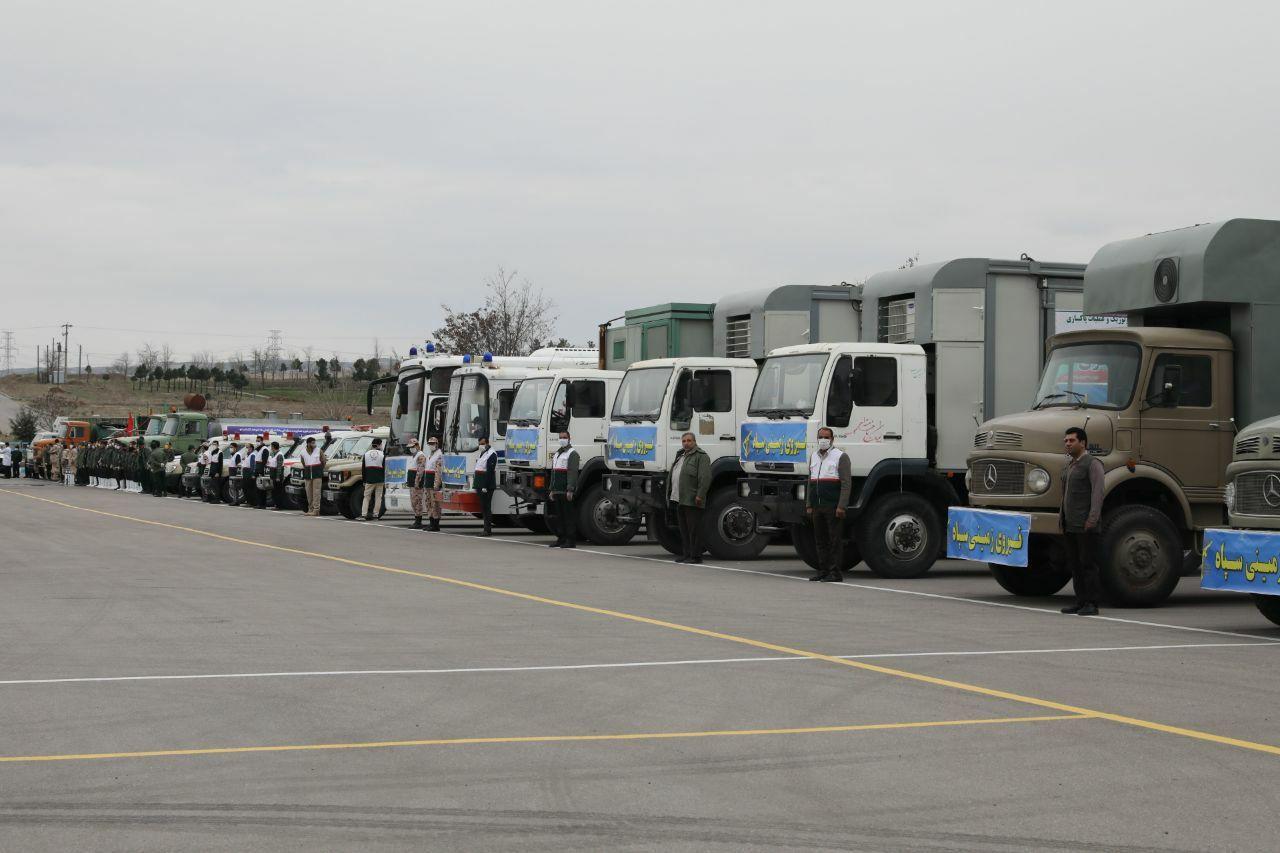 رزمایش دفاع بیولوژیک سپاه علیه کرونا در مشهد آغاز شد/۳۰۰ نقطه از مشهد گندزدایی می‌شود