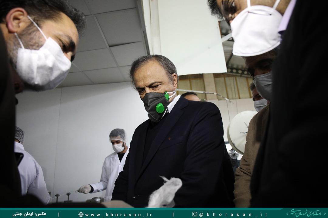 بهره‌برداری از یک واحد تولید ماسک در مشهد