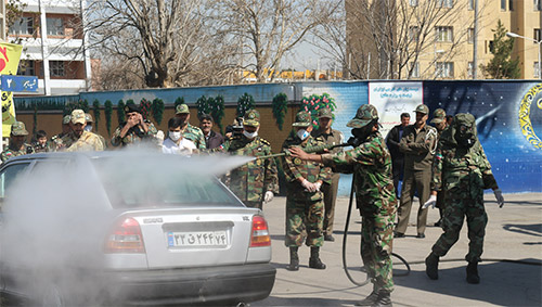 ارتش در خط اول مبارزه با کرونا