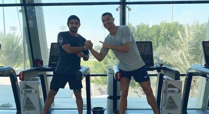کریستیانو رونالدو در کنار ولیعهد دبی! +عکس