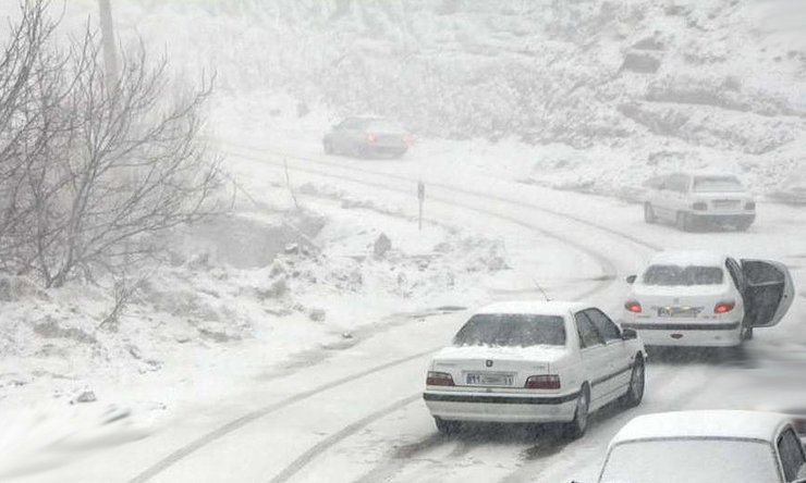 برف و کولاک در جاده‌های خراسان رضوی