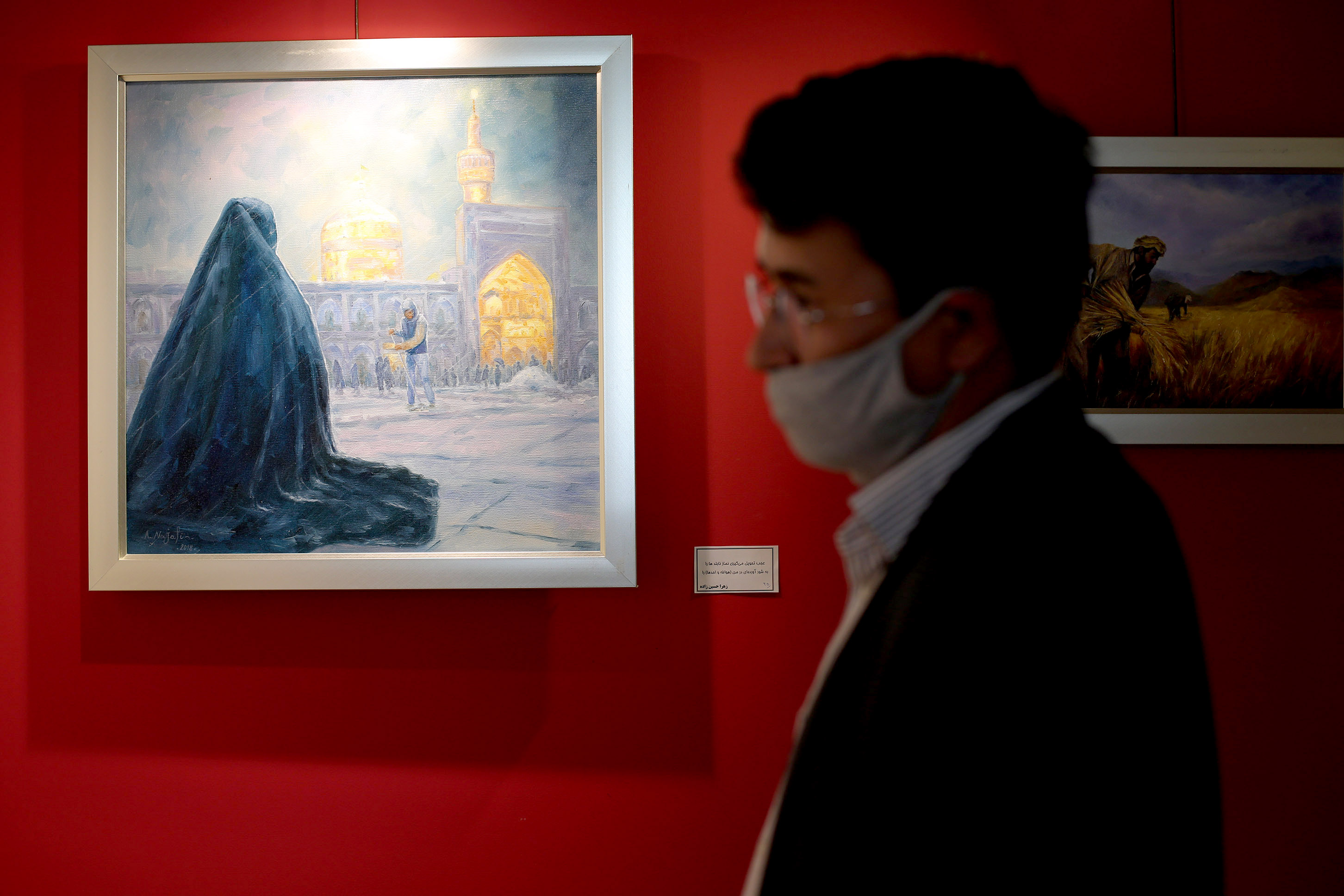 روایت رنج زنان افغانستان بر بوم نقاشی