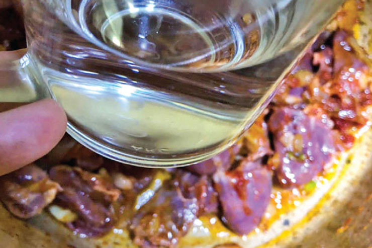 خوراک دل مرغ