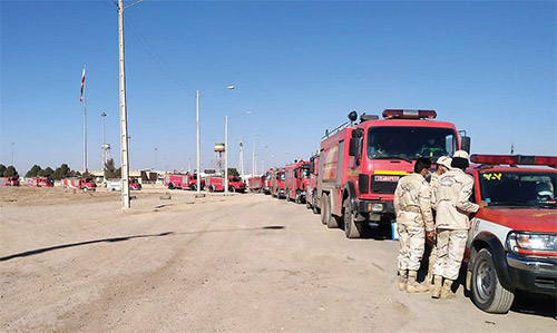 نمره ۲۰ آتش&zwnj;نشانان مشهدی در نقطه صفر مرزی