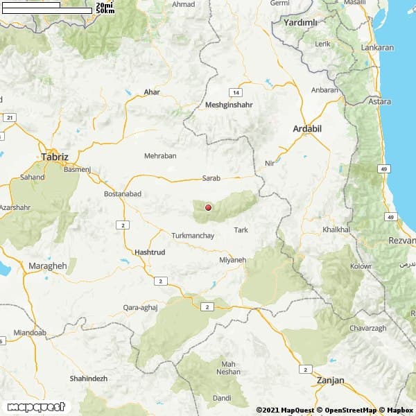 زلزله ۴/۴ ریشتری در سراب آذربایجان شرقی + جزئیات