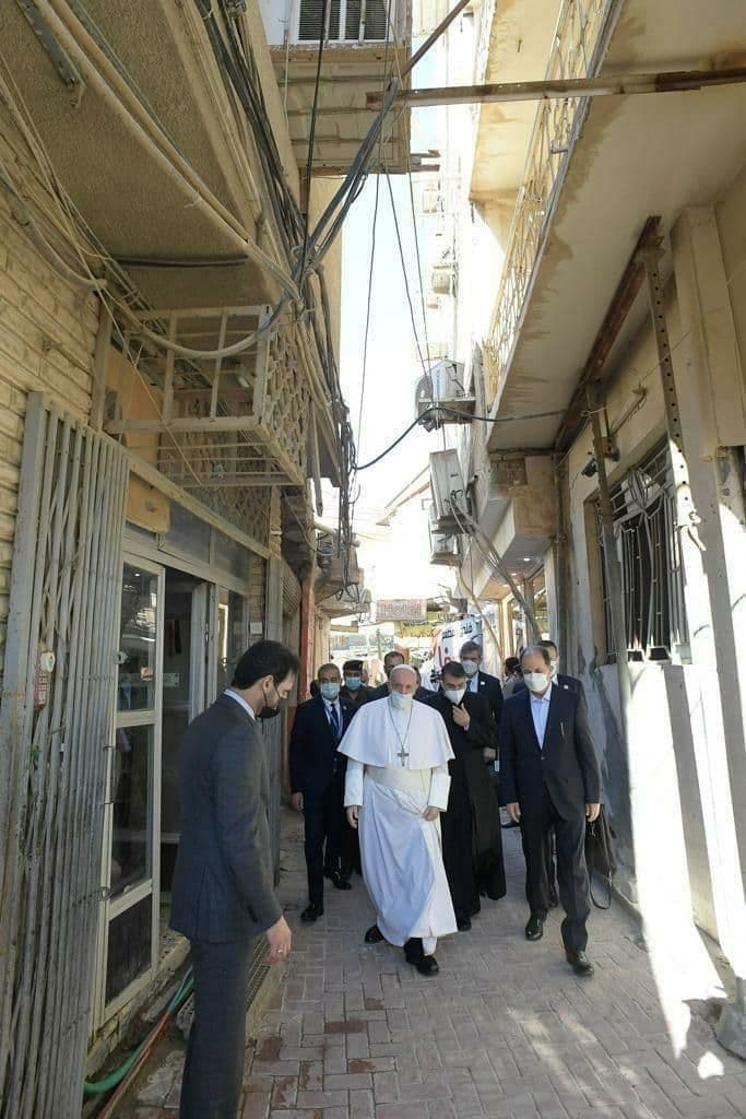 عکسی از دیدار پاپ با آیت&zwnj;الله سیستانی