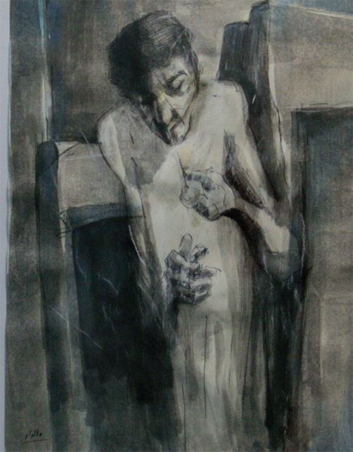 دریاچه  کم عمق و قایق منتظر در امتداد خط