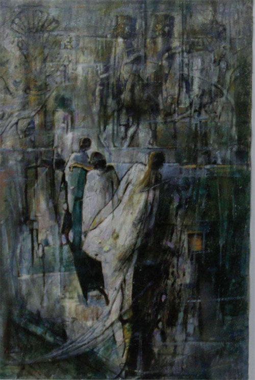 دریاچه  کم عمق و قایق منتظر در امتداد خط