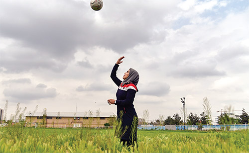 کفش پاشنه&zwnj;بلند در میدان دوومیدانی!