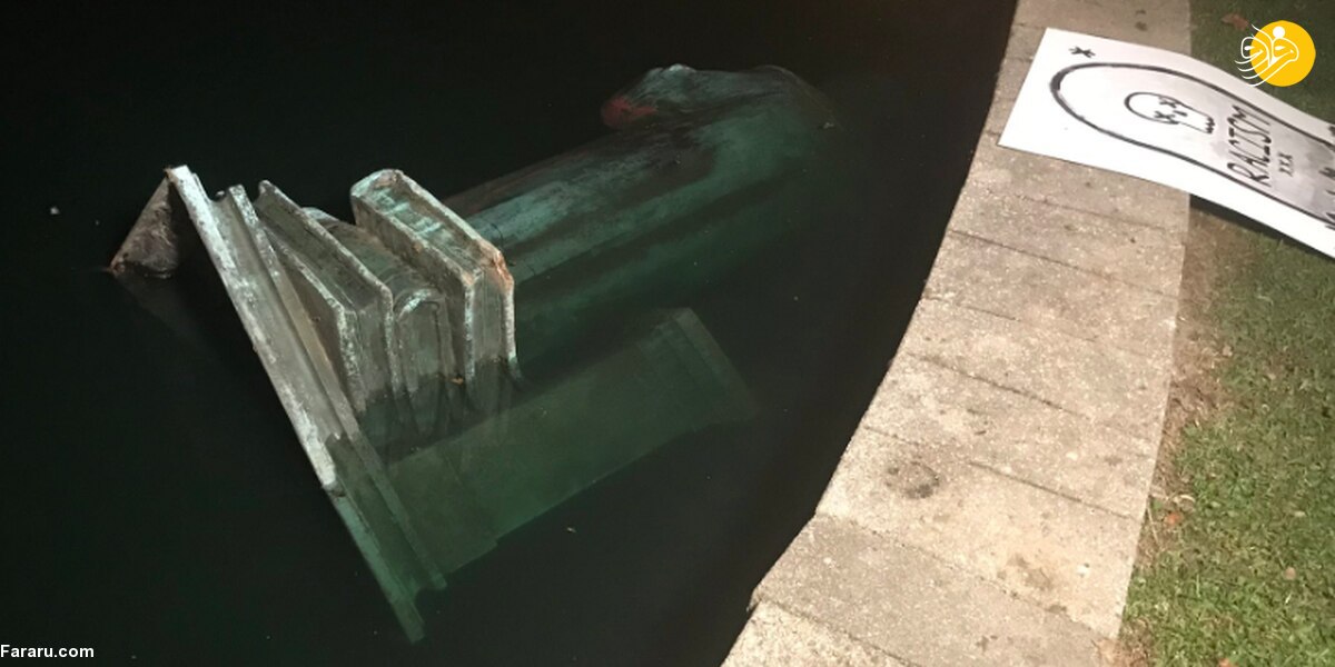 معترضان در آمریکا، مجسمه کریستف کلمب را سرنگون کردند