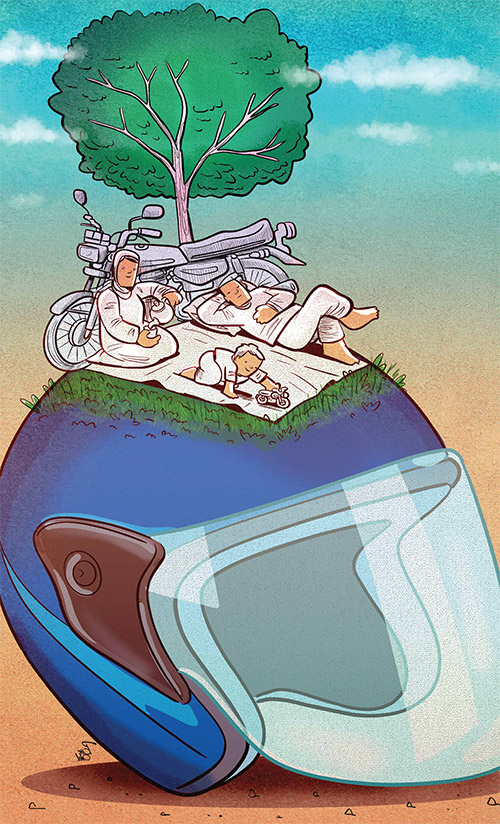 سایه مرگ بر سر راکبان موتورسوار