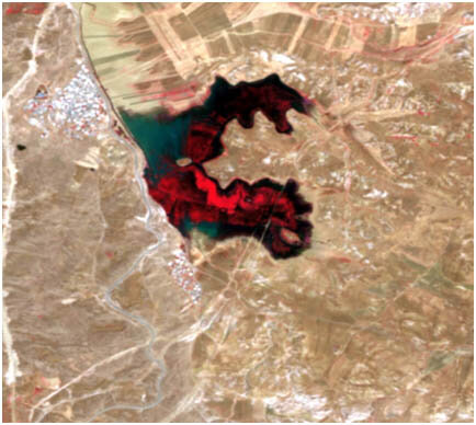تصاویر ماهواره‌ای از کاهش سطح آب ۱۱ دریاچه و تالاب کشور