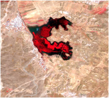 تصاویر ماهواره‌ای از کاهش سطح آب ۱۱ دریاچه و تالاب کشور