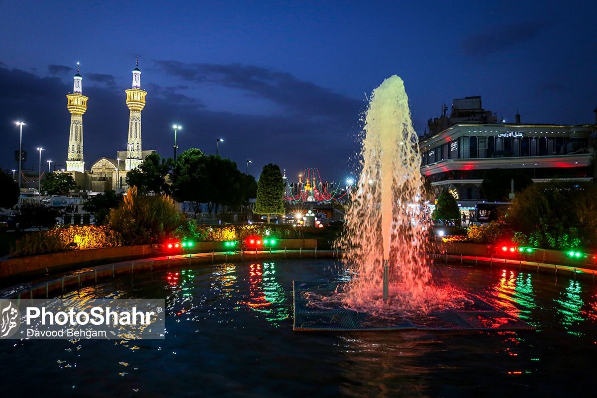 گزارش تصویری | حال و هوای شهر مشهد در دهه کرامت