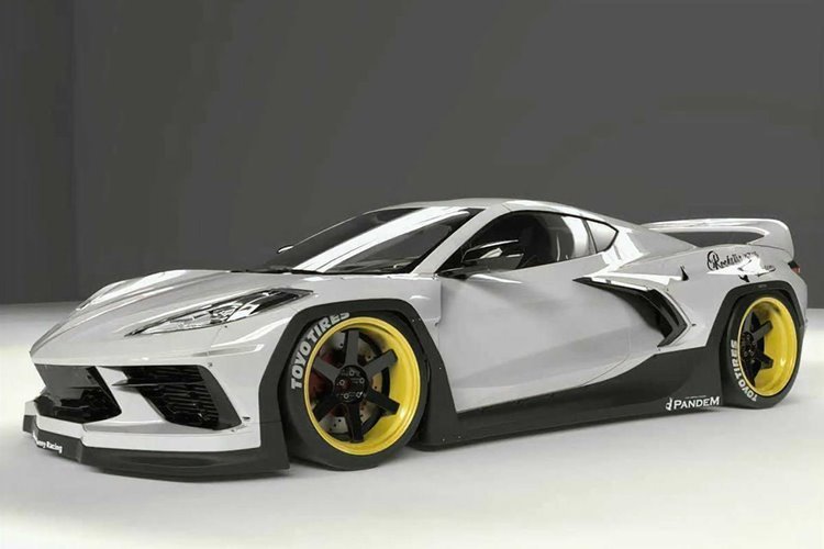 شورولت کوروت C8 با تیونینگ پاندم رونمایی شد