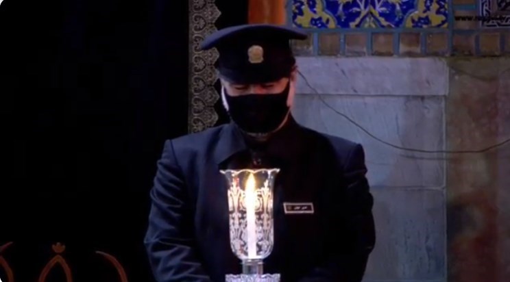 مراسم شام غریبان حسینی در بارگاه منور رضوی + تصاویر