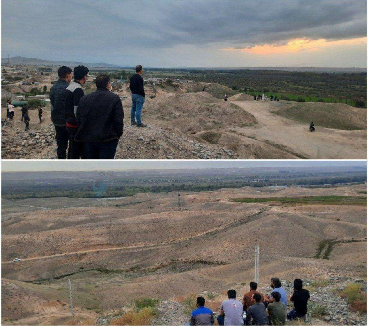 تماشاگران ایرانی جنگ قره باغ بین آذربایجان و ارمنستان در لب مرز! + فیلم