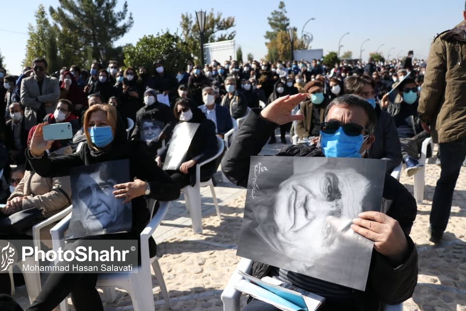 گزارش شهرآرانیوز از حضور مردم در مراسم خاک&zwnj;سپاری استاد شجریان