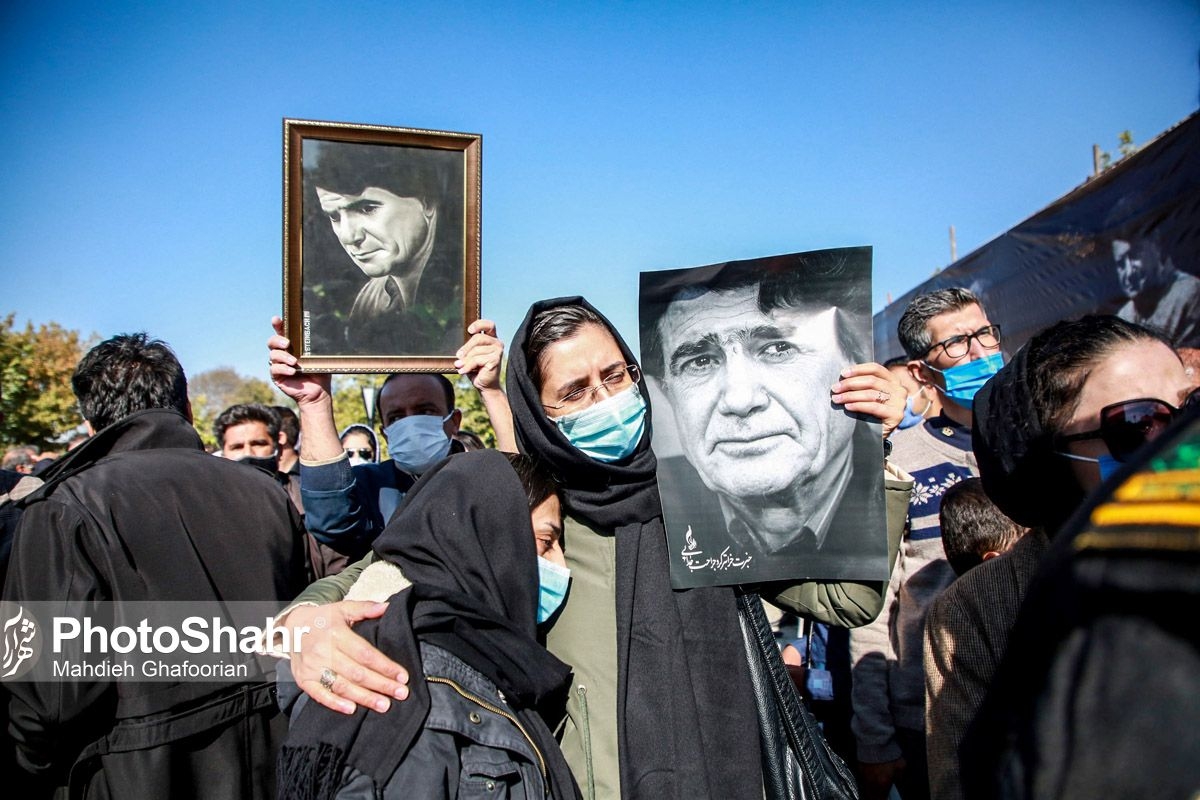 گزارش شهرآرانیوز از حضور مردم در مراسم خاک&zwnj;سپاری استاد شجریان