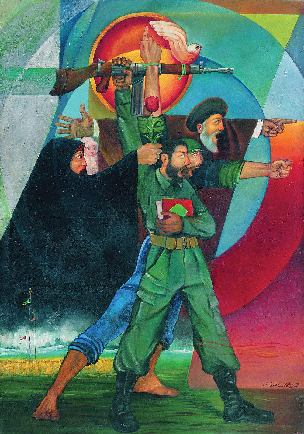 بررسی تأثیرگذاری هنر‌های تجسمی در ۸ سال دفاع مقدس و معرفی کوتاه چند اثر و هنرمند