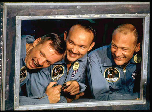 فضانوردان آپولو ۱۱ در قرنطینه