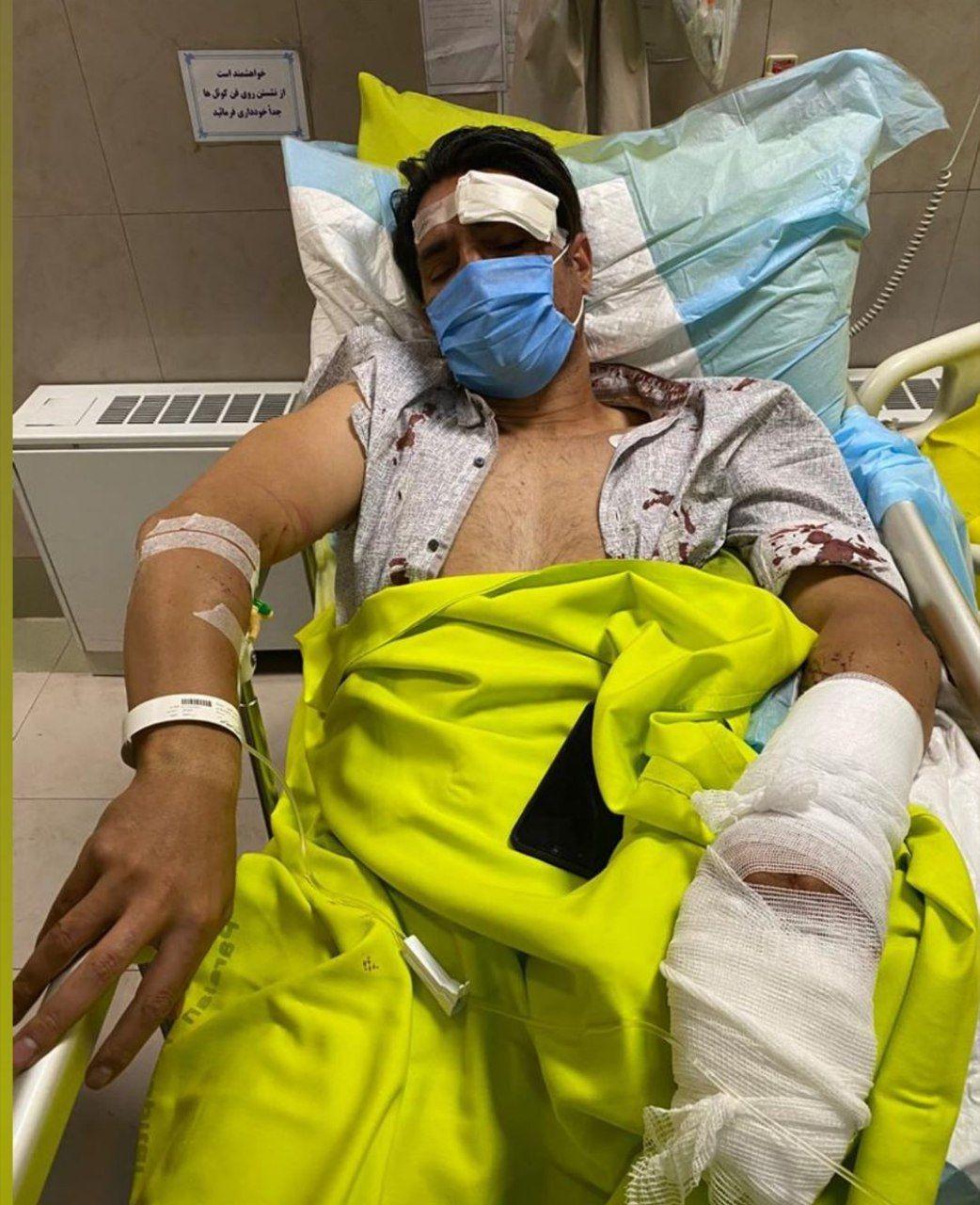 تصادف شدید کاپیتان سابق استقلال و تیم ملی+ عکس تصادف شدید کاپیتان سابق استقلال و تیم ملی+ عکس