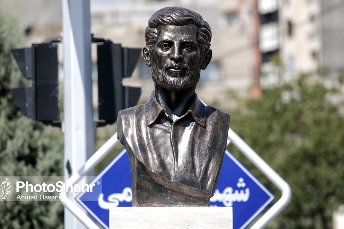 مراسم رونمایی از سردیس شهید صارمی برگزار شد