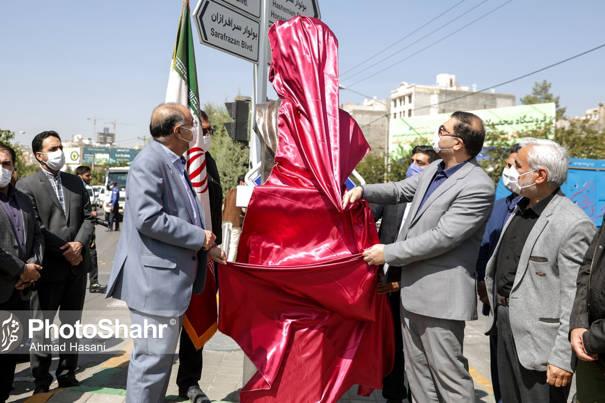 مراسم رونمایی از سردیس شهید صارمی برگزار شد