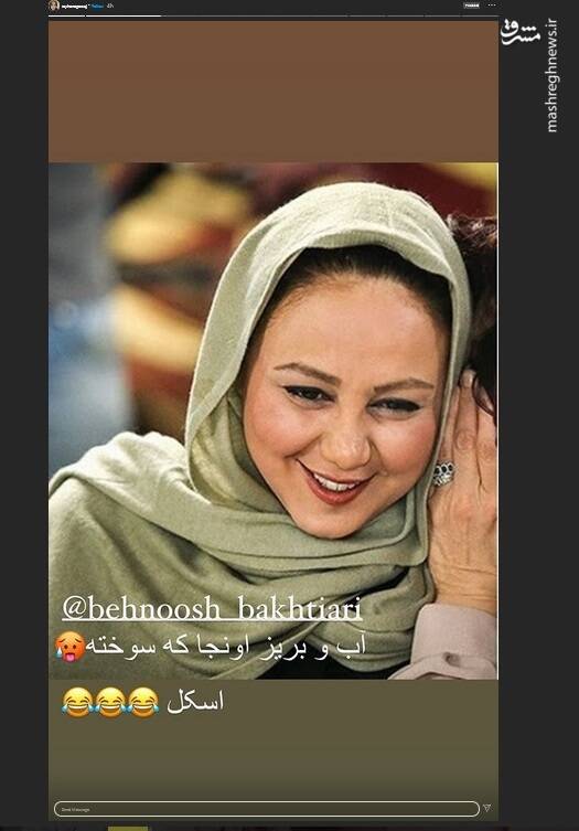 ماجرای دعوای ریحانه پارسا و بهنوش بختیاری در اینستاگرام + تصاویر ماجرای دعوای ریحانه پارسا و بهنوش بختیاری در اینستاگرام + تصاویر