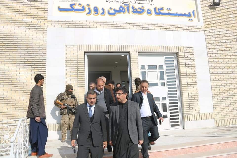 اولین محموله وارداتی ایران با خط آهن هرات- خواف وارد افغانستان شد اولین محموله وارداتی ایران با خط آهن هرات- خواف وارد افغانستان شد