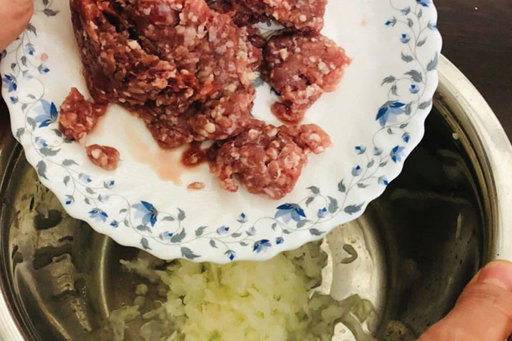 کوکوی گوشت چرخ کرده